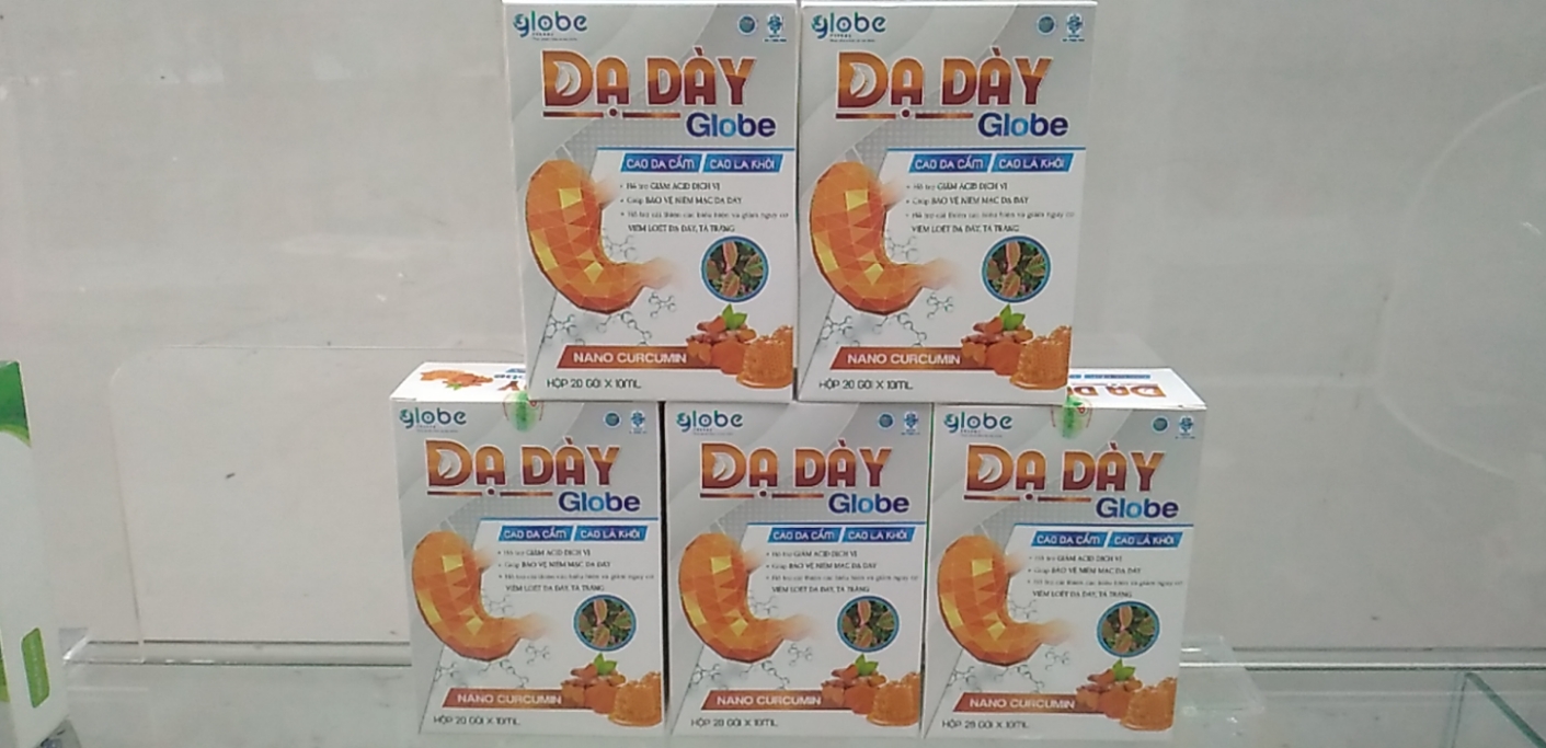 Dạ Dày Globe Nano Curcumin Hộp/ 20 gói