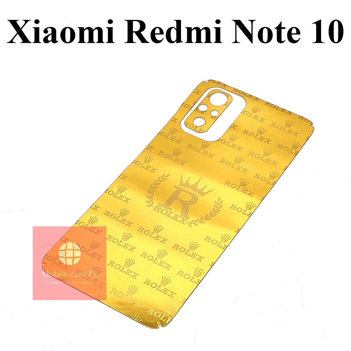 Redmi Note 10 24k Back Golden Sheet For Xiaomi Redmi Note 10. 