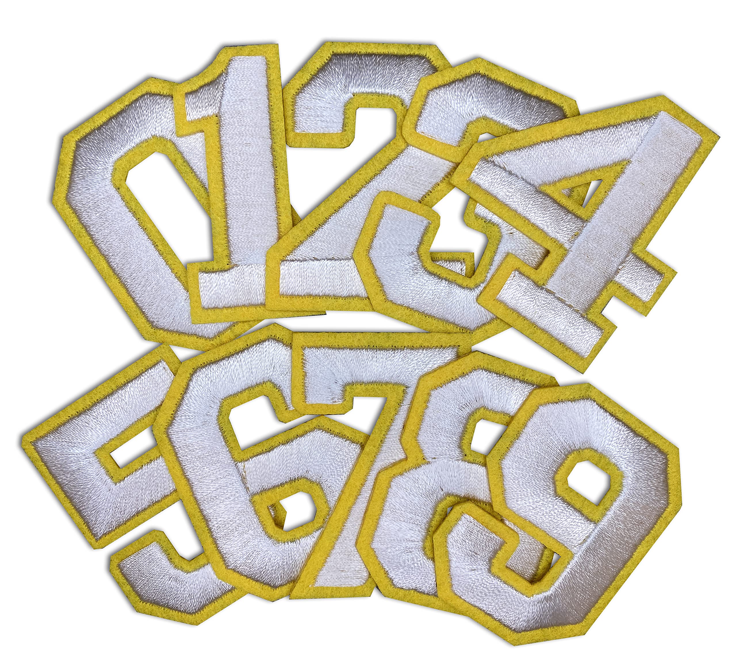 Set patch vải ủi nhiệt thêu số thứ tự S500