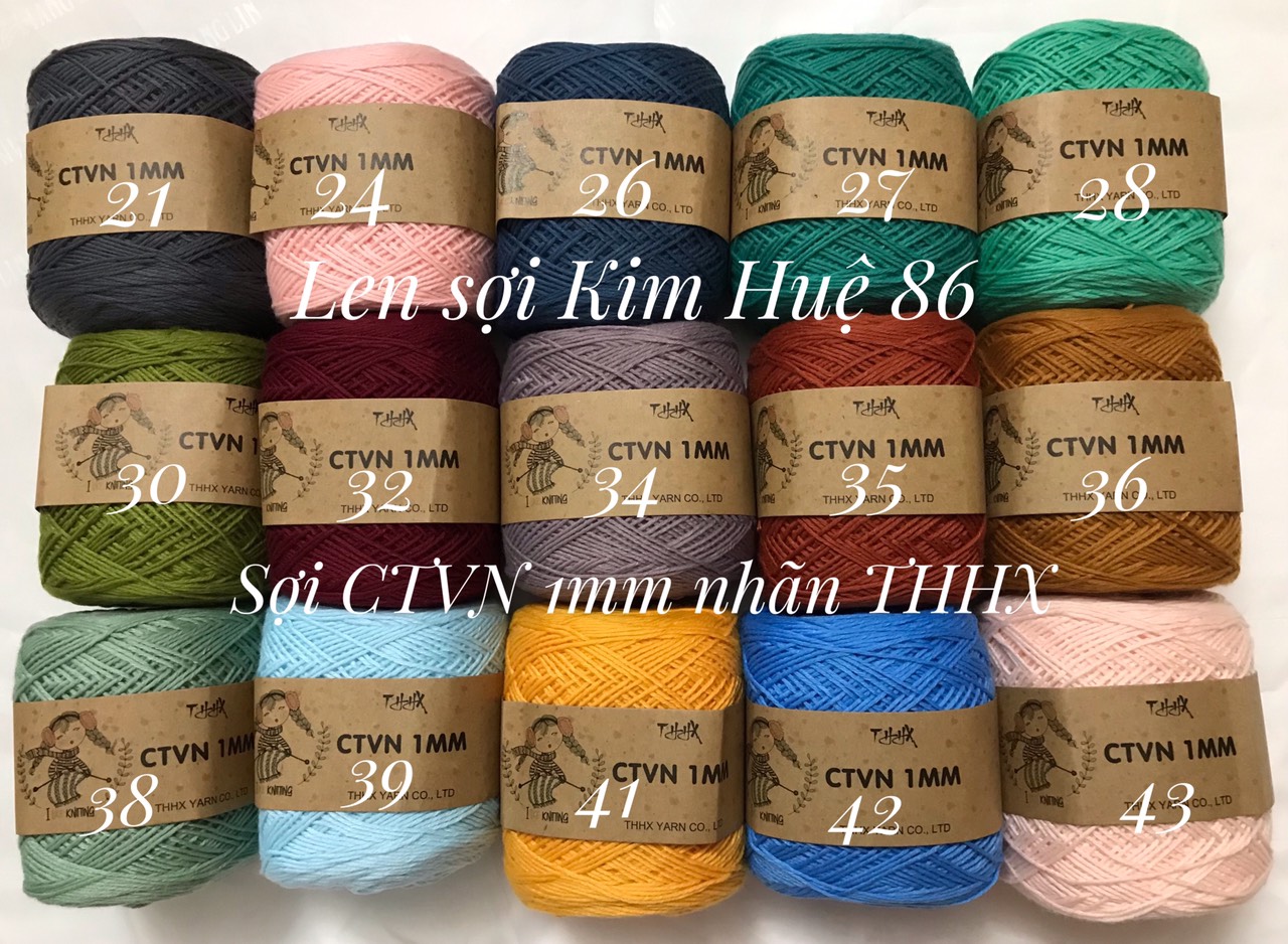 Sợi Cotton Việt Nam 1mm nhãn THHX