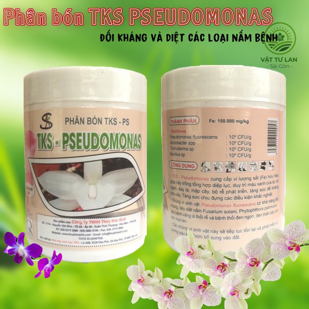 PHÂN VI SINH TSK-PSEUDOMONAS ( lọ 1kg ) DÙNG CHO HOA LAN , CUNG CẤP VI LƯỢNG CHO CÂY
