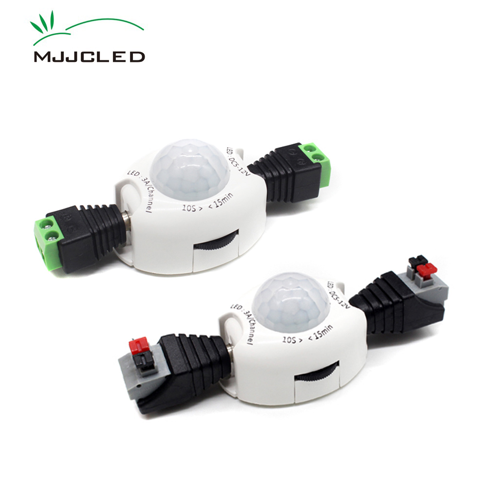 【TopazTrove】Motion Sensor Light Switch 5V 12V Motion Sensor DC Movement Activated Timer Automatic Switch ON OFF for LED Strip. 