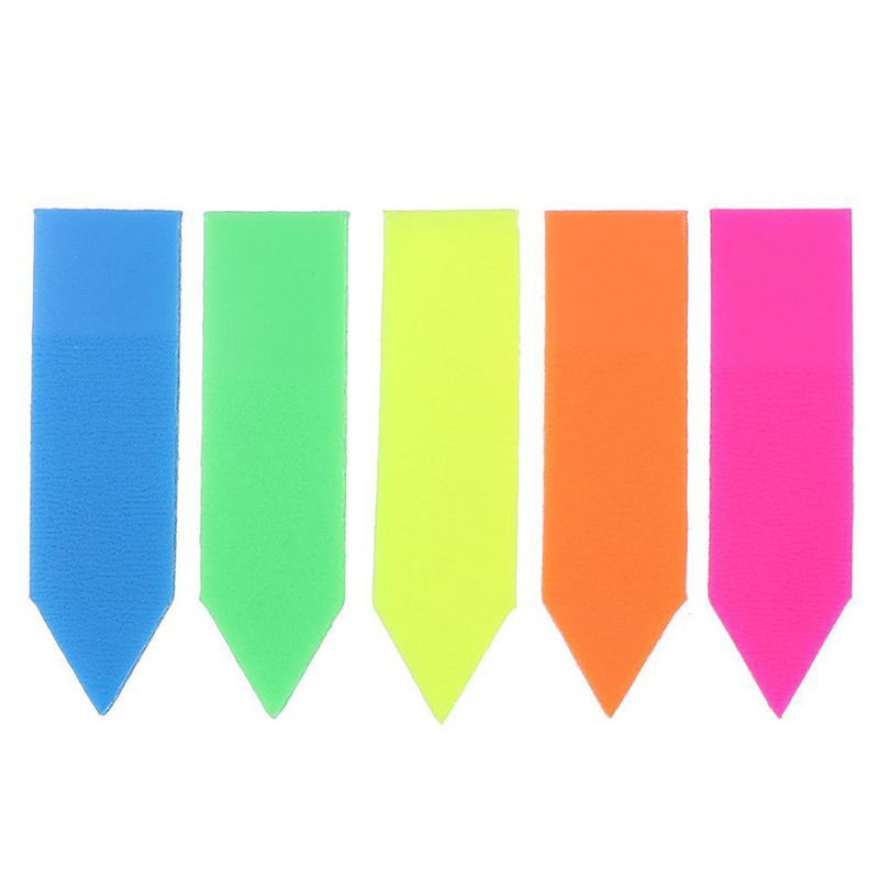 100 Sheets Arrow Shape Fluorescent paper Self Adhesive Memo Pad Sticky ...