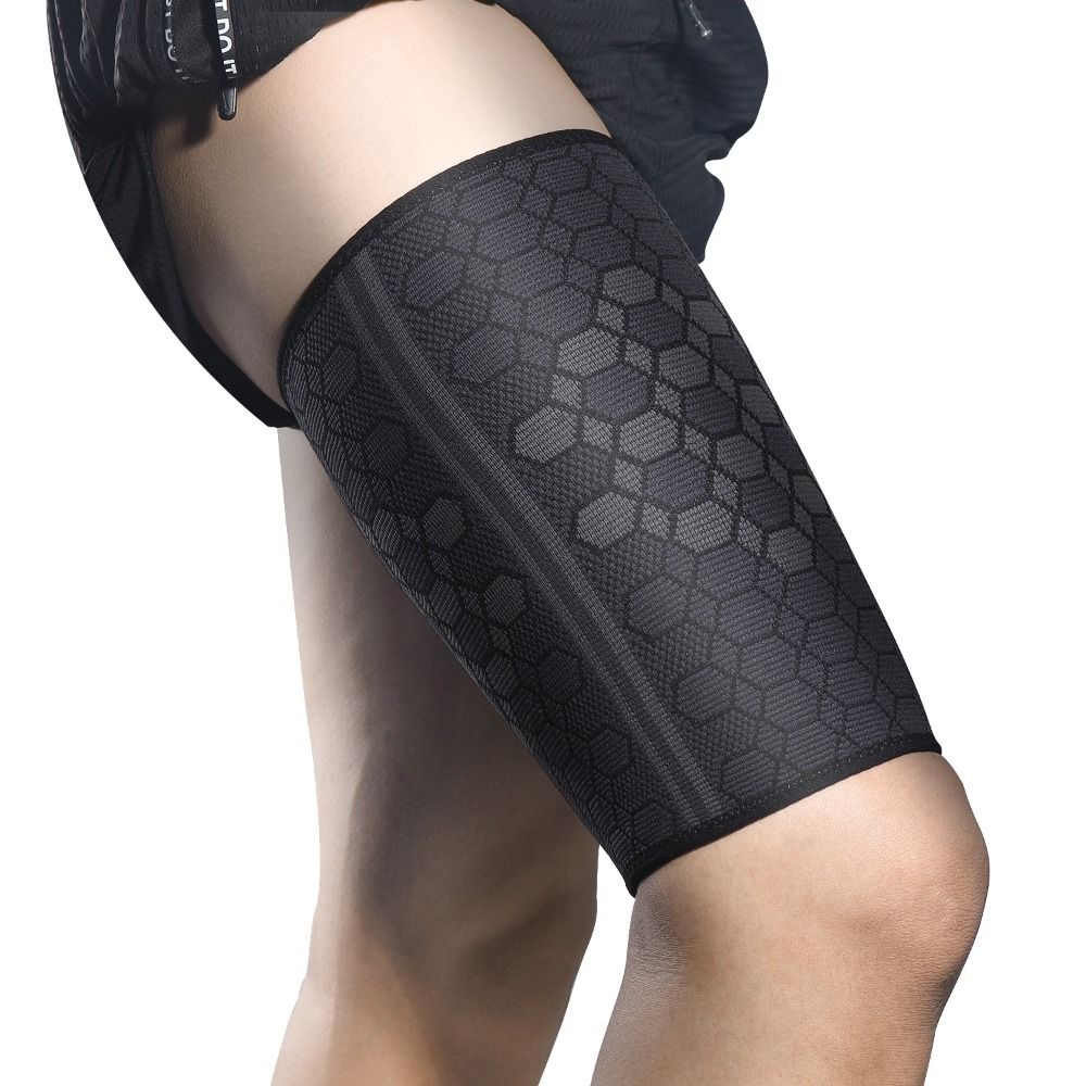 Tghdth 1 đôi nẹp đai bảo vệ chân tay áo đùi thể thao phục hồi căng cơ cơ bắp háng kéo thoáng khí đai bảo vệ hỗ trợ đùi Tất ống chân trên