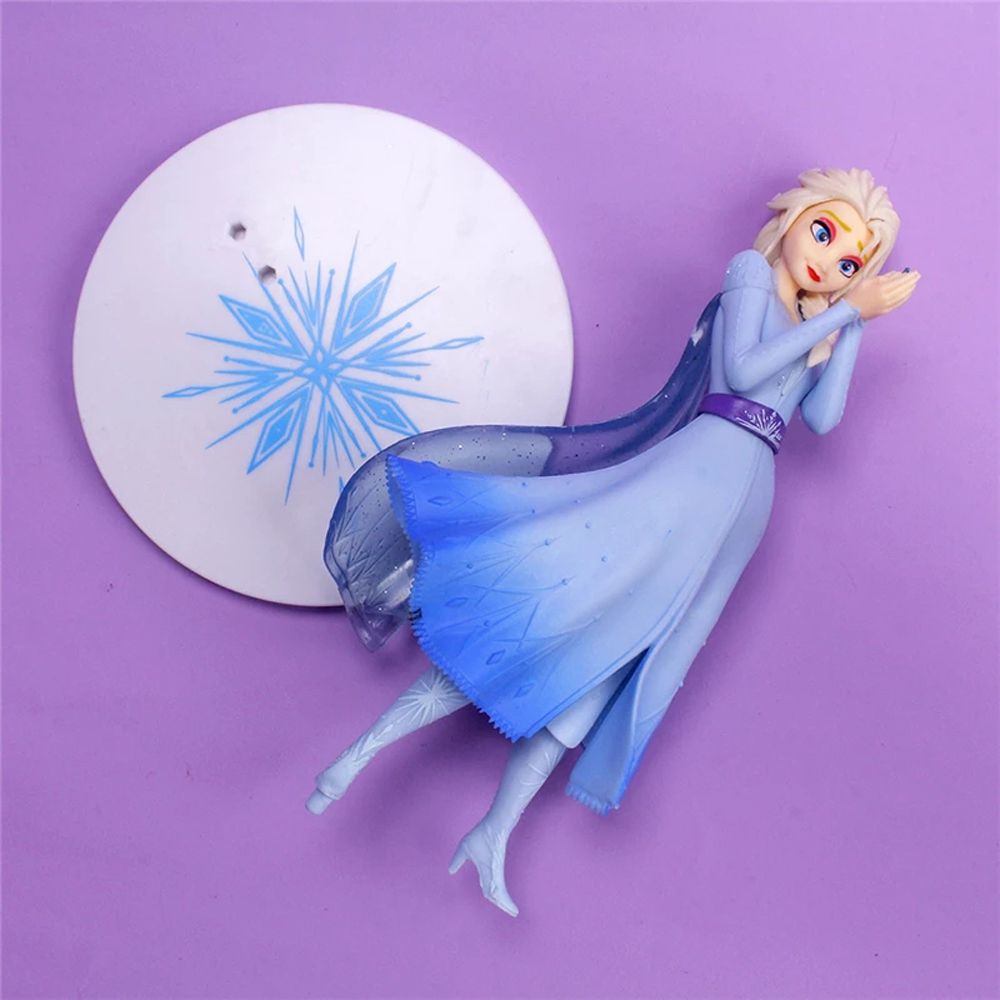 GFHGVF Búp bê trang trí Cho trẻ em 21cm Mô hình sưu tầm Búp bê Anime Đồ chơi búp bê Elsa băng giá Công chúa Elsa Hình công chúa Elsa Action Figure