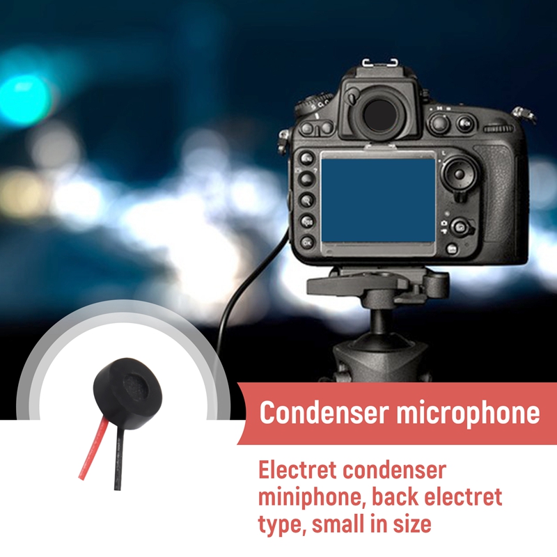 10pcs Electret Condenser MIC 4mm x 2mm for PC Phone MP3 MP4