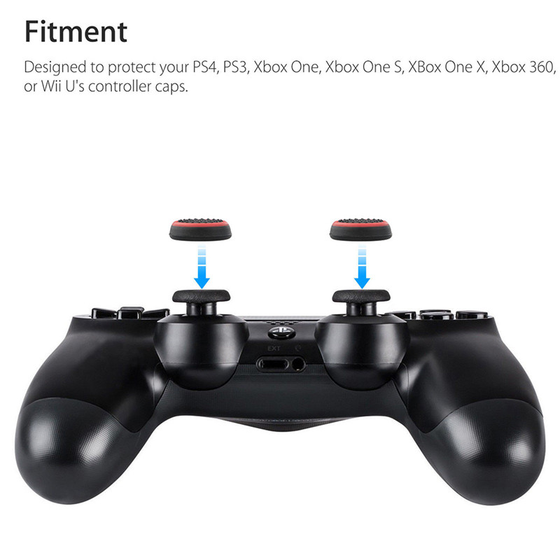 bo 4PCS Controller Game Accessories Thumb Stick Grip Joystick Cap For PS3 PS4 XBOX