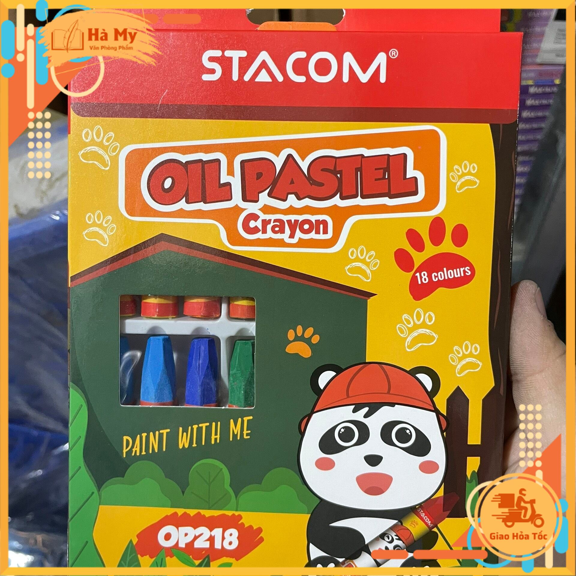 Bút Sáp màu dầu Oil Pastel Stacom 12/18/24/36 màu