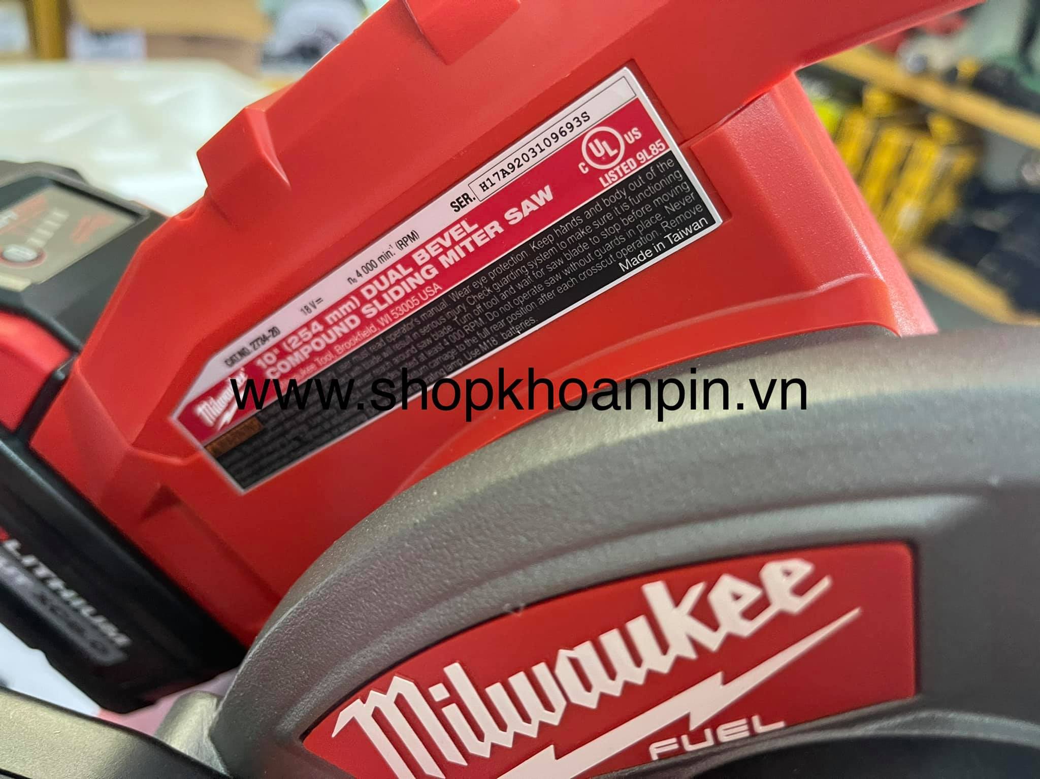 Máy cưa trượt pin Milwaukee 2734