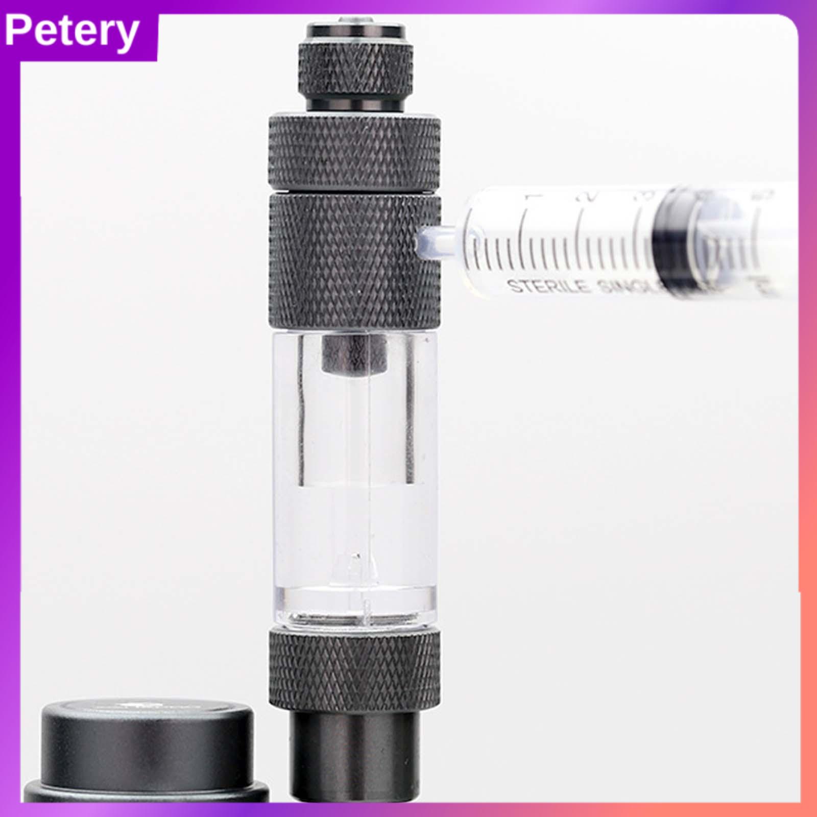 Petery CO2 Bubble Counter with Check Valves Devices Easy to Use Multifunction Fish Tank Tool for CO2 Generator Regulator Single Head