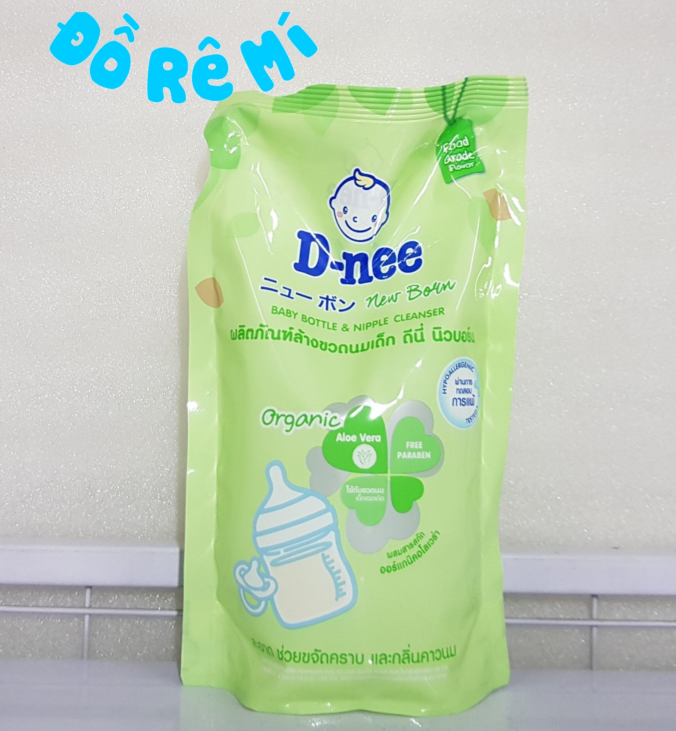 [HCM]Combo 3 bịch nước rửa bình sữa và rau củ quả Dnee x 600ml