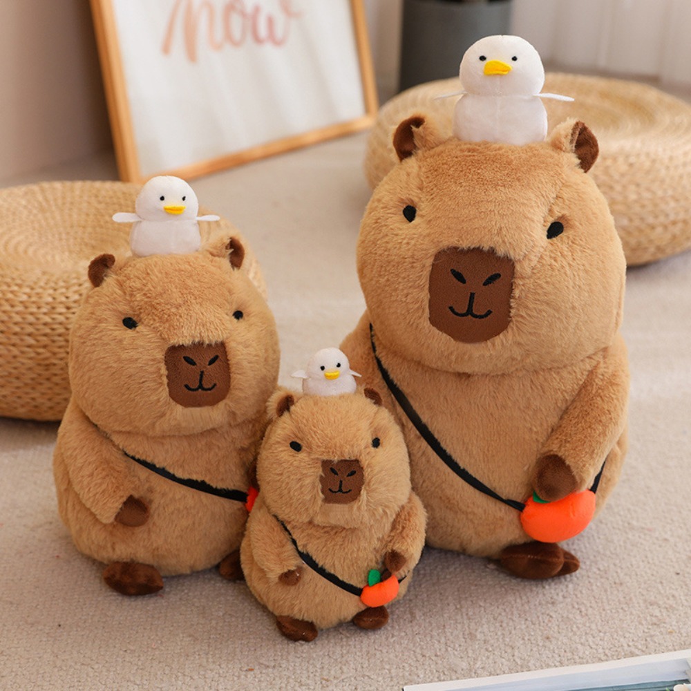 Mefu4 mô phỏng động vật capybara Thú nhồi bông mô phỏng capybara capybara đồ chơi nhồi bông capybara Đồ chơi nhồi bông mềm capybara búp bê vải nhung quà sinh nhật