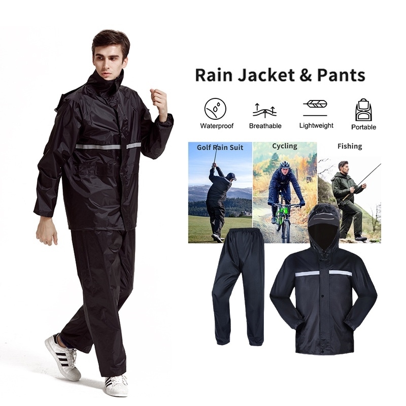 Raincoat Rain Pants Suit Electric Car Motorcycle Split Raincoat Men and Women Full Body Anti