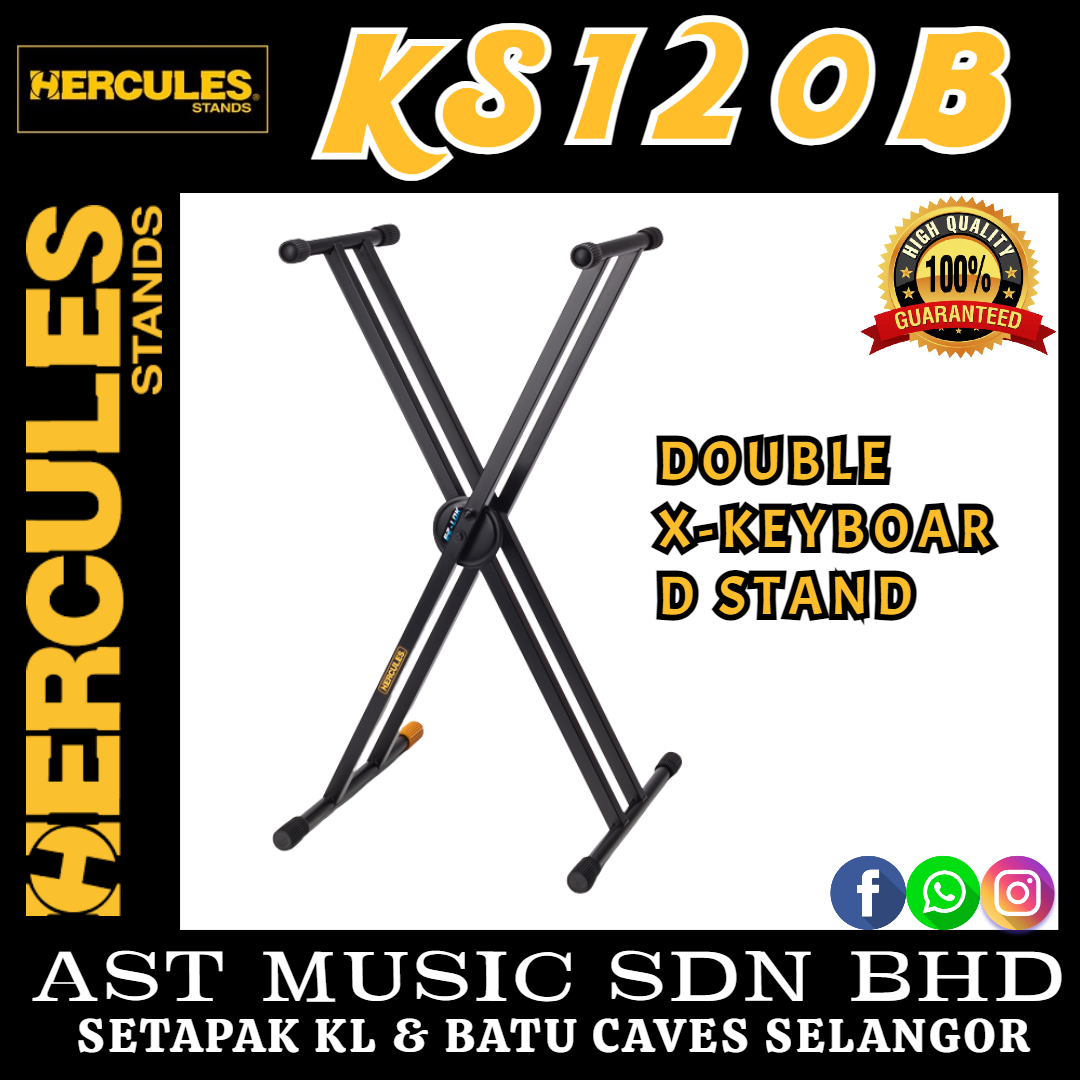 Hercules KS120B Double Keyboard Stand( KS120B / Ks120b ) Lazada