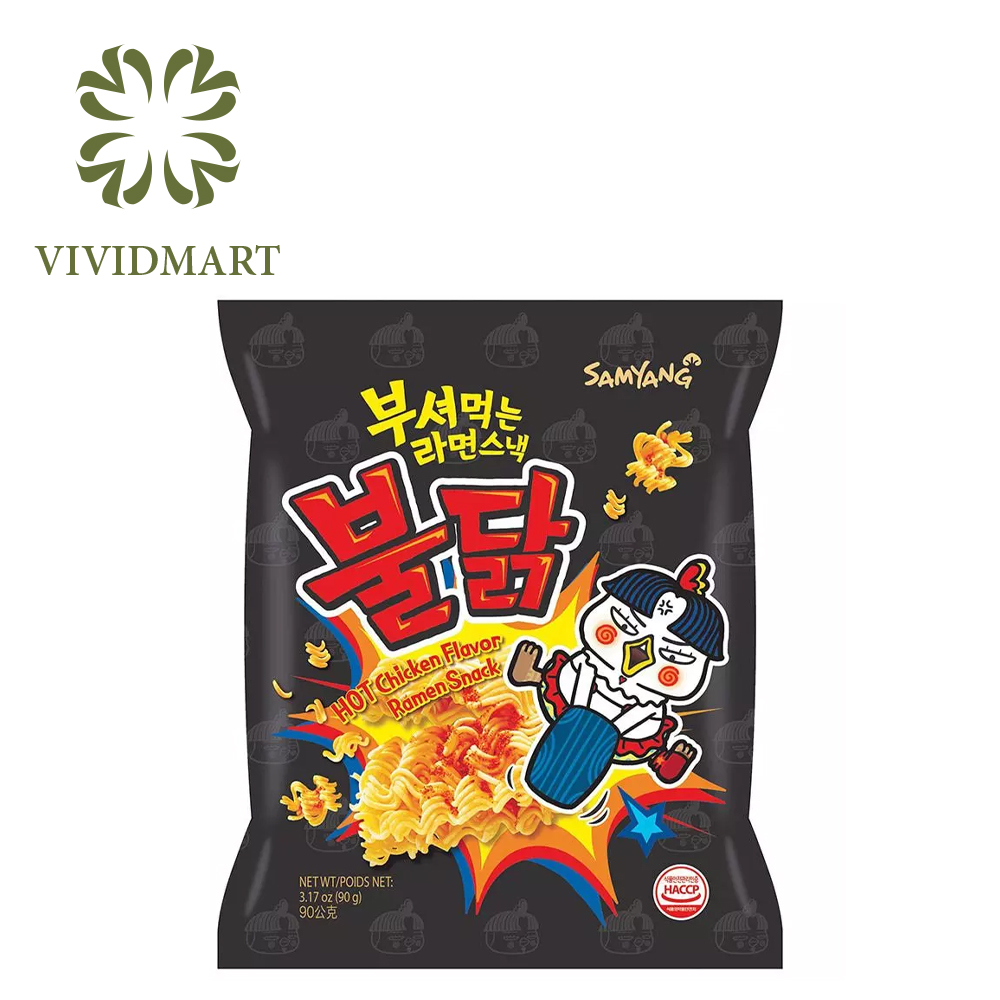 Snack mì gà cay samyang – nhập khẩu hàn quốc – gói 90gr – samyang