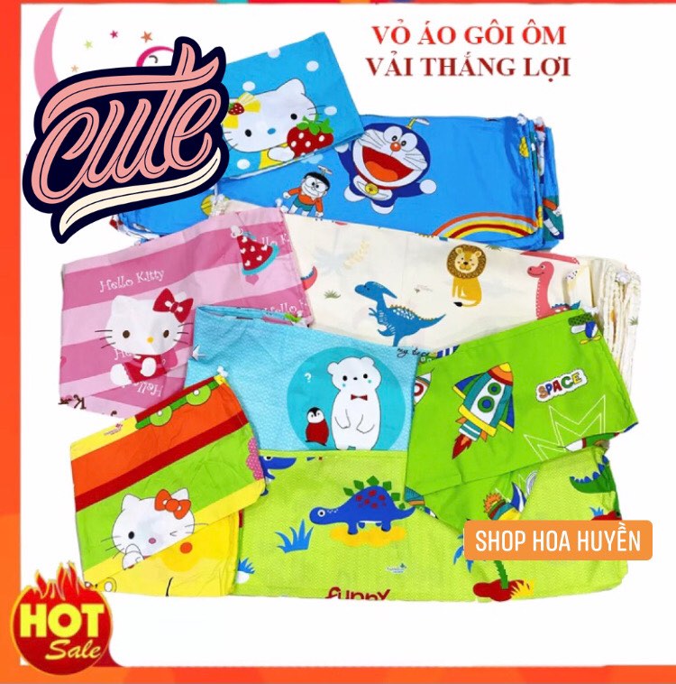 Gối ôm gối nằm trẻ em Cotton Nhiều Kích cỡ cho bé 8 tháng đến 6 tuổi