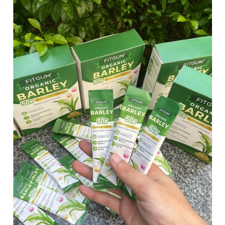 fitgum organic barley 50x glutathione Powder Collagen With FITGUM Gluta Collagen Organic