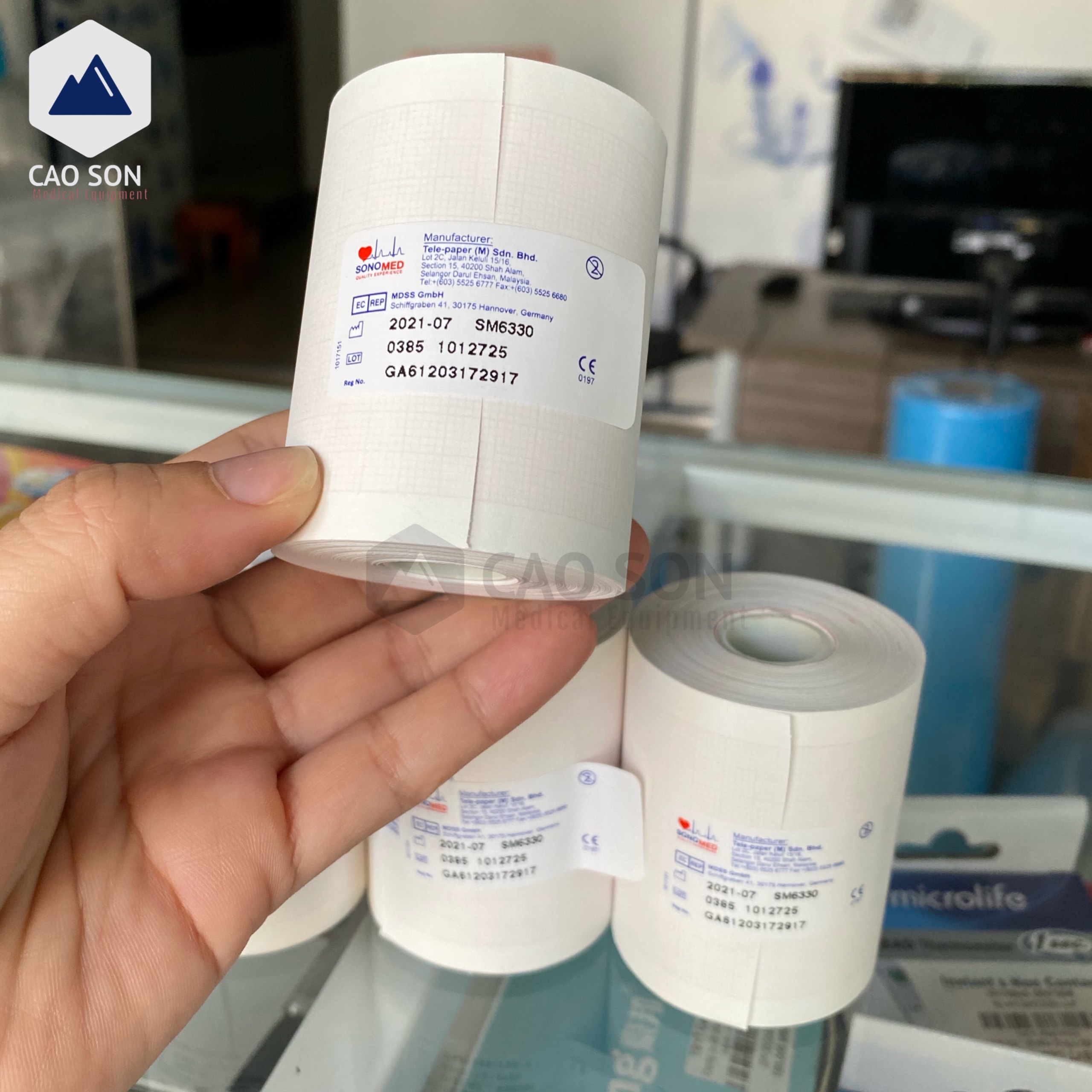 Giấy đo điện tim 63mm * 30m Sonomed ( cuộn )