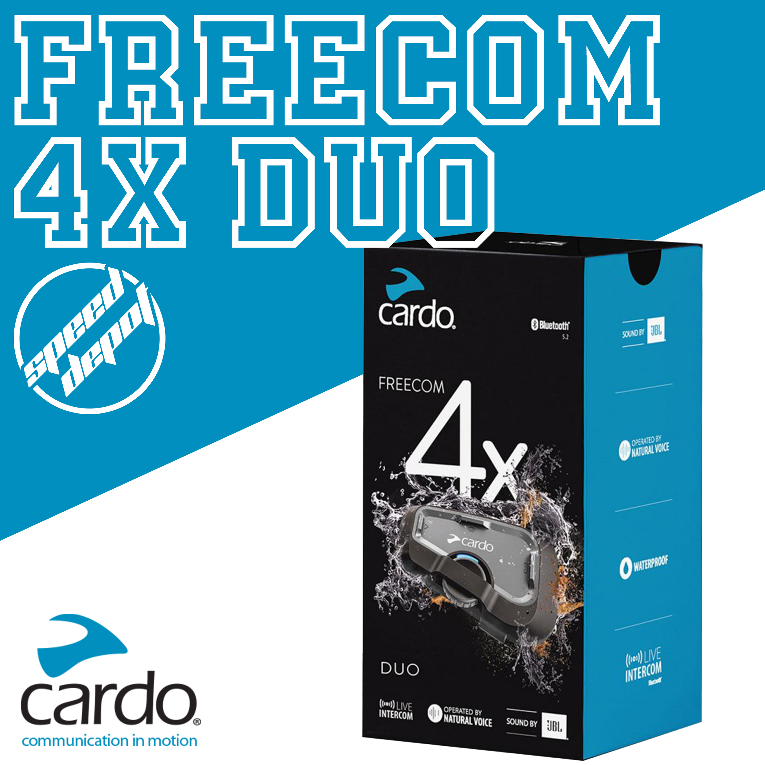 Cardo Freecom 4X JBL, Bluetooth, DUO