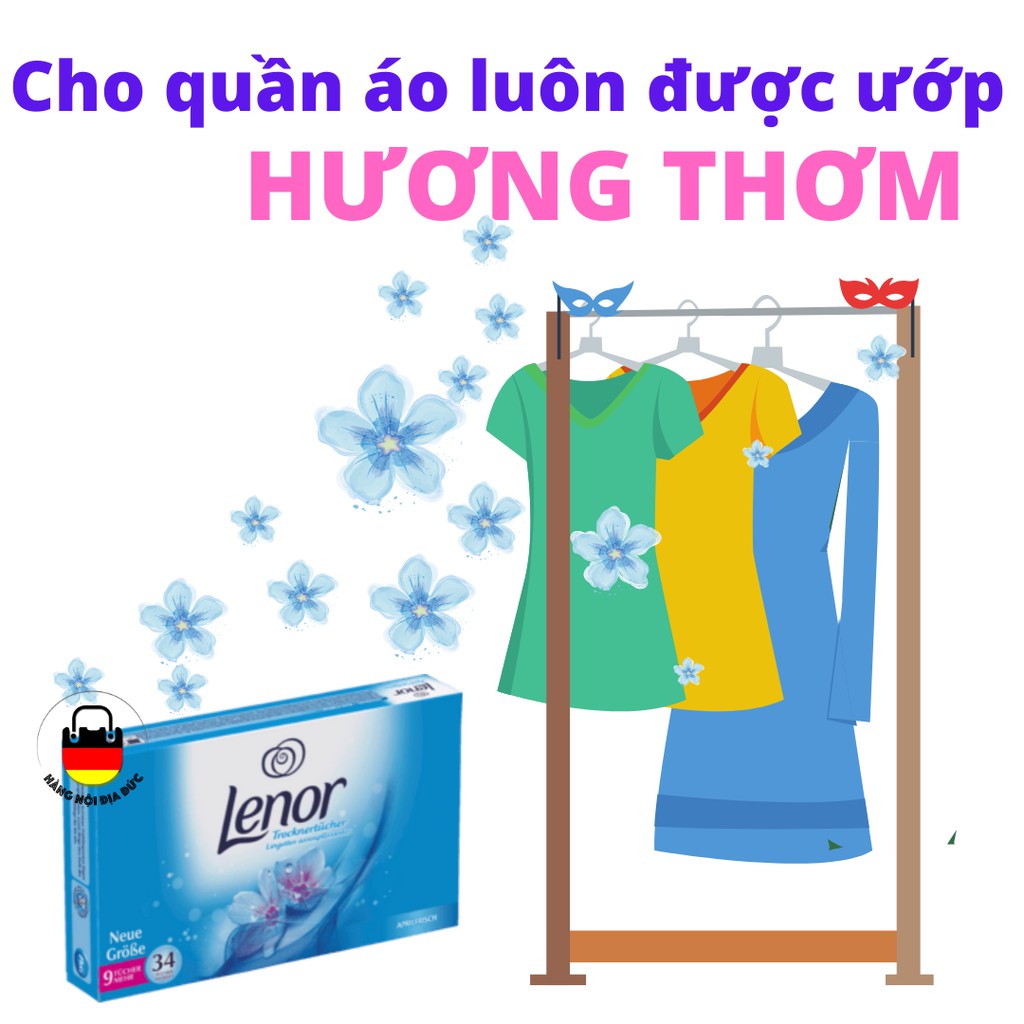 Giấy thơm quần áo Lenor nội điạ Đức