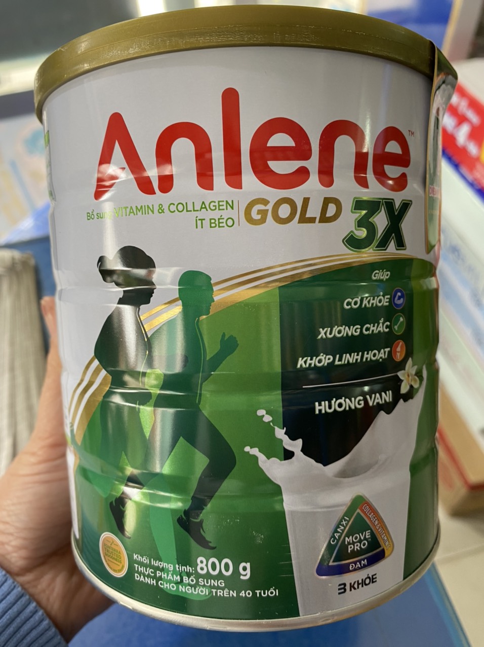 Sữa bột anlene gold 3x 800g