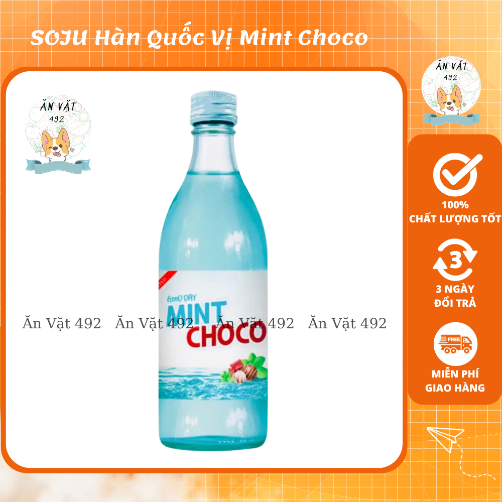 SOJU Hàn Quốc Vị Mint Choco 360ml - Ăn Vặt 492