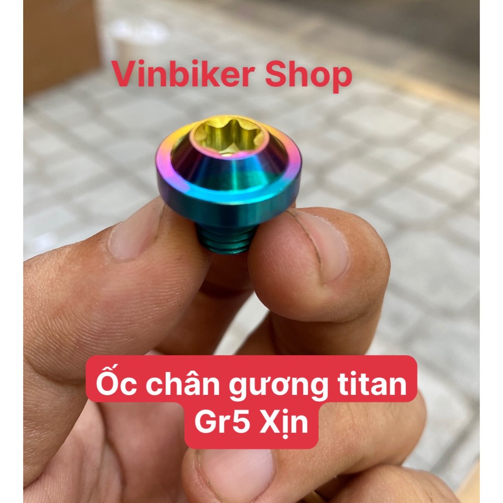 Ốc chân gương titan gr5 xịn gắn chân gương các dòng xe máy !