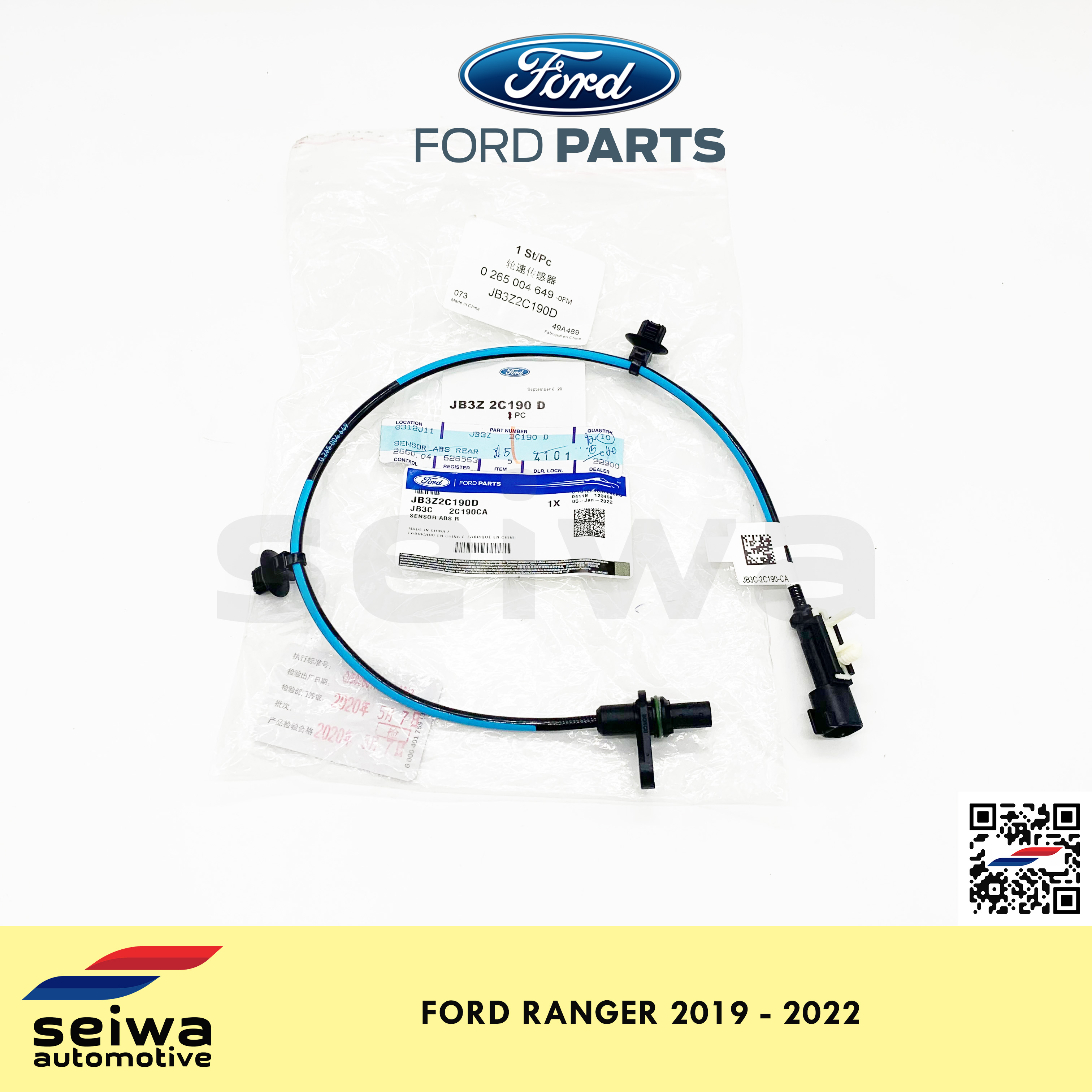 [2019 2022] Ford Ranger ABS Sensor REAR (Without Parking Assist