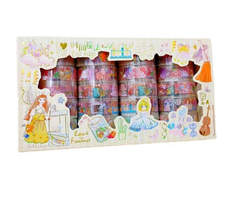 Hộp 20 Cuộn Washi Dán Trang Trí Dễ Thương