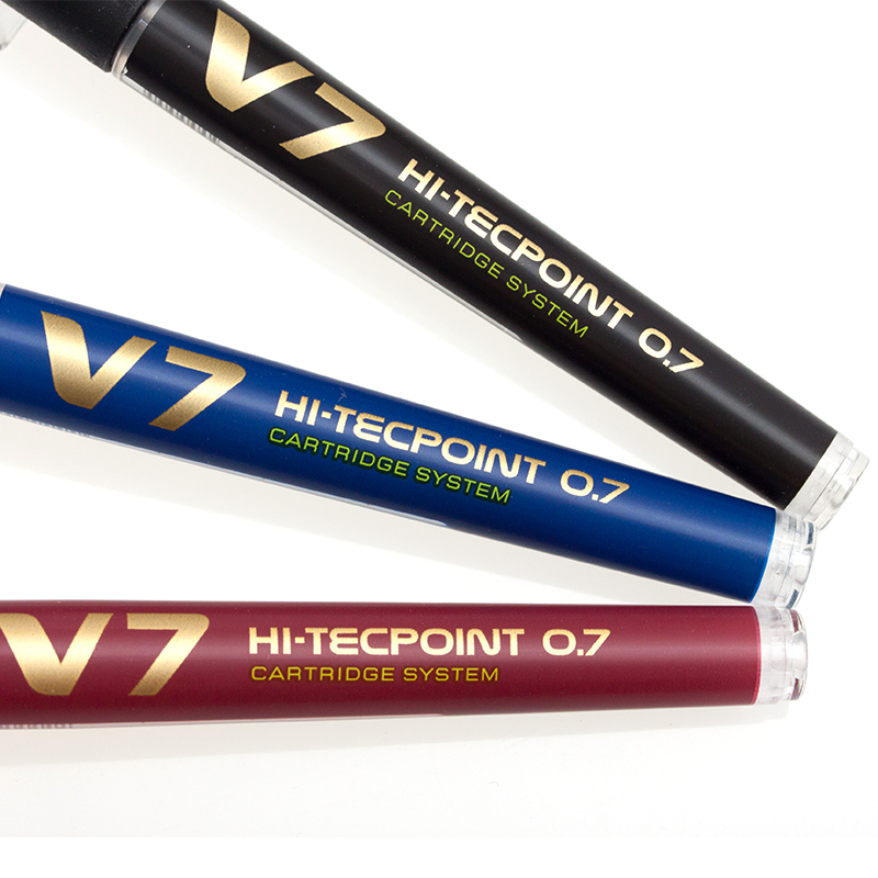 Pilot%20V7%20Hi-Tecpoint%20System%20Rollerball%20Pen%20Medium%20Point%200.7mm%20Needle%20Tip%20Black/red/blue%20Refillable%20Writting%20Bxc-V7%20-%20Image%206