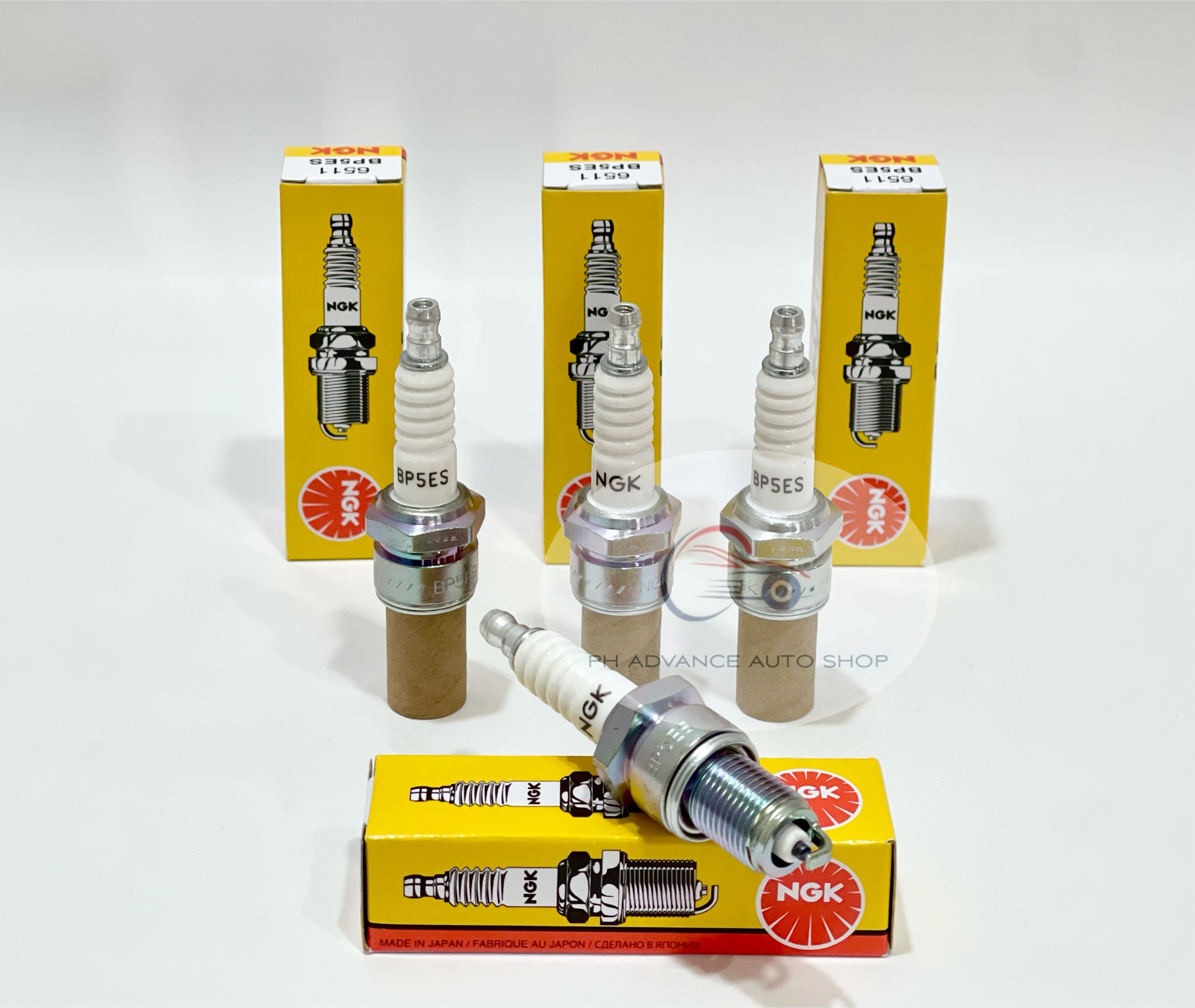 NGK Spark Plug Toyota Corolla 2E XL 1.3 1300 19892001 / Tamaraw FX 5K BP5ES / 6511 (4 PCS