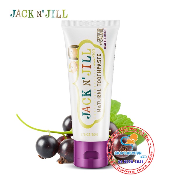 Kem đánh răng hữu cơ Jack N’ Jill 50gr - Úc