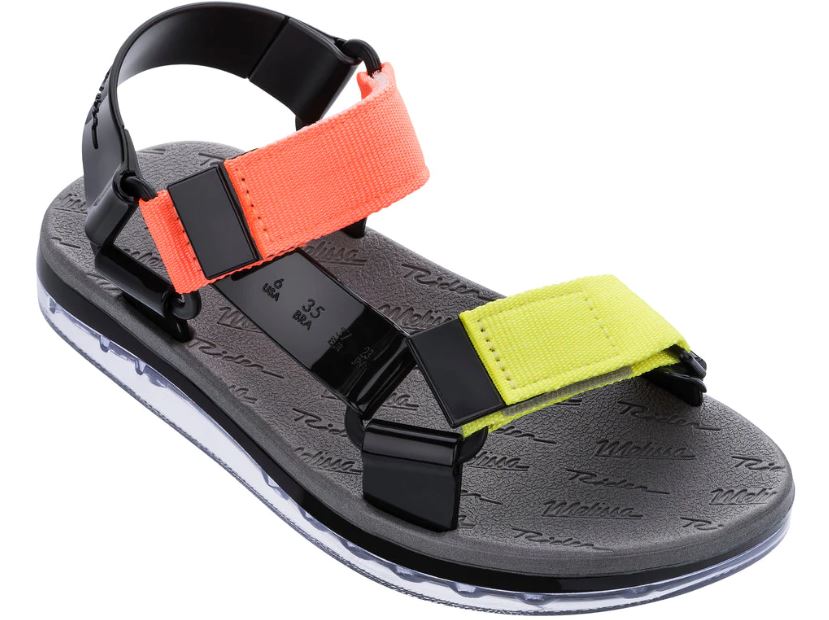 Giày sandals Melissa Papete + Rider AD - Đen