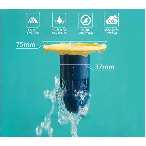 Drain odor stopper Ant germicidal bacteria insect floor drain cover set