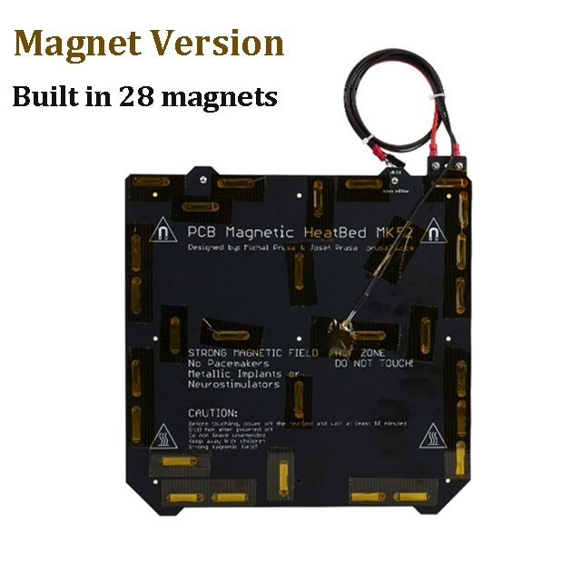 Hotbed plate normal magnetic version 24v 220w pcb heatbed base for prusa i3 mk3s mk52 mk3s+ 3d printer parts hot bed 3d printer 3d printer parts