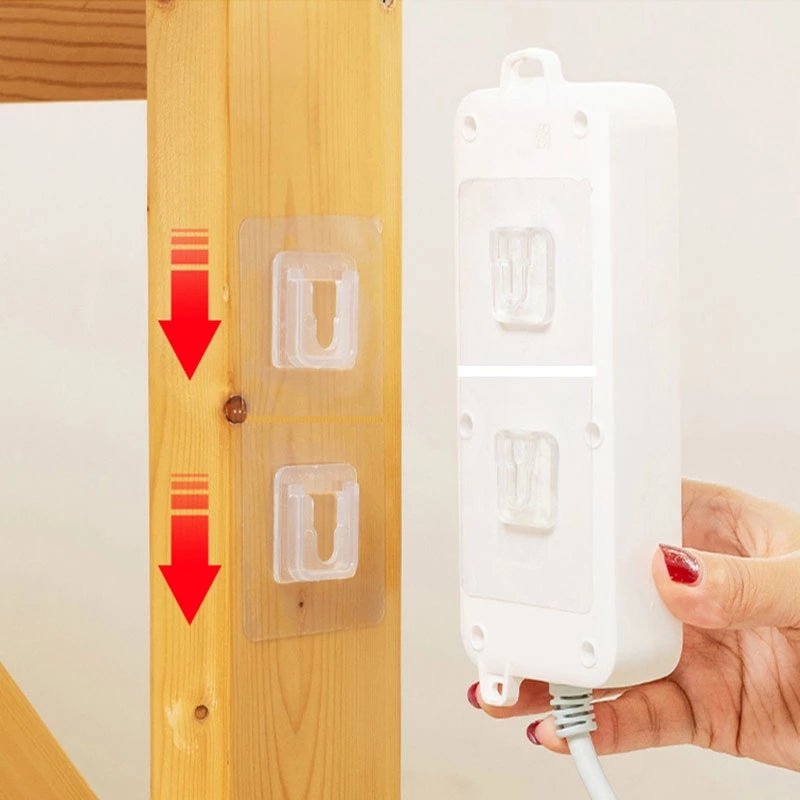5 Bộ Móc Treo Cốc Hút Móc Treo Tường Dính Hai Mặt Giá Treo Trong Suốt Đồ Dùng Nhà Bếp Gia Dụng
