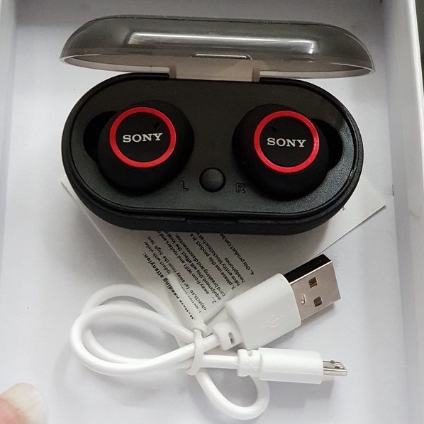 🎁 sony - d76 🎁 tai nghe nhạc không dây sony d76 - tai nghe nhạc kết nối bluetooth v5.0 - có míc - kháng nước - bản nốt bấm vậy lý cực ổn định - bảo hành 1 năm