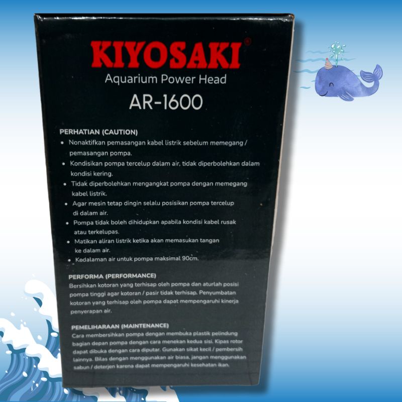 Pompa Aquarium Aquascape KIYOSAKI AR 1600