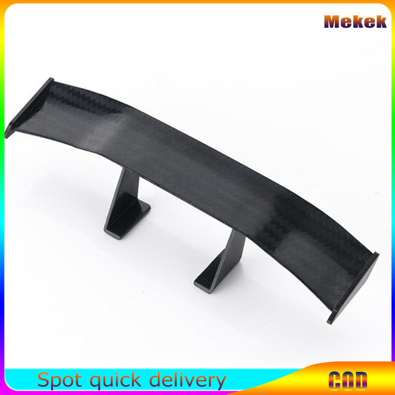 Mekek Car Tiny Tail Wing Black ABS Mini Rear Wing Spoiler Universal Car Refitting Tool