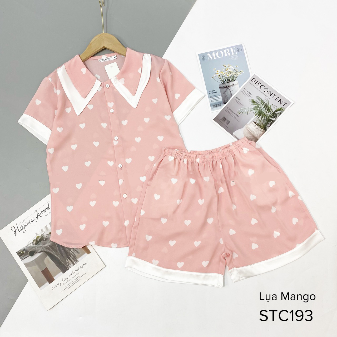 Pijama lụa đùi ❤️lụa mango phối hàn❤️mềm mịn thoáng mát❤️phối cổ 2 lớp độc đẹp❤️co giãn nhẹ❤️full size