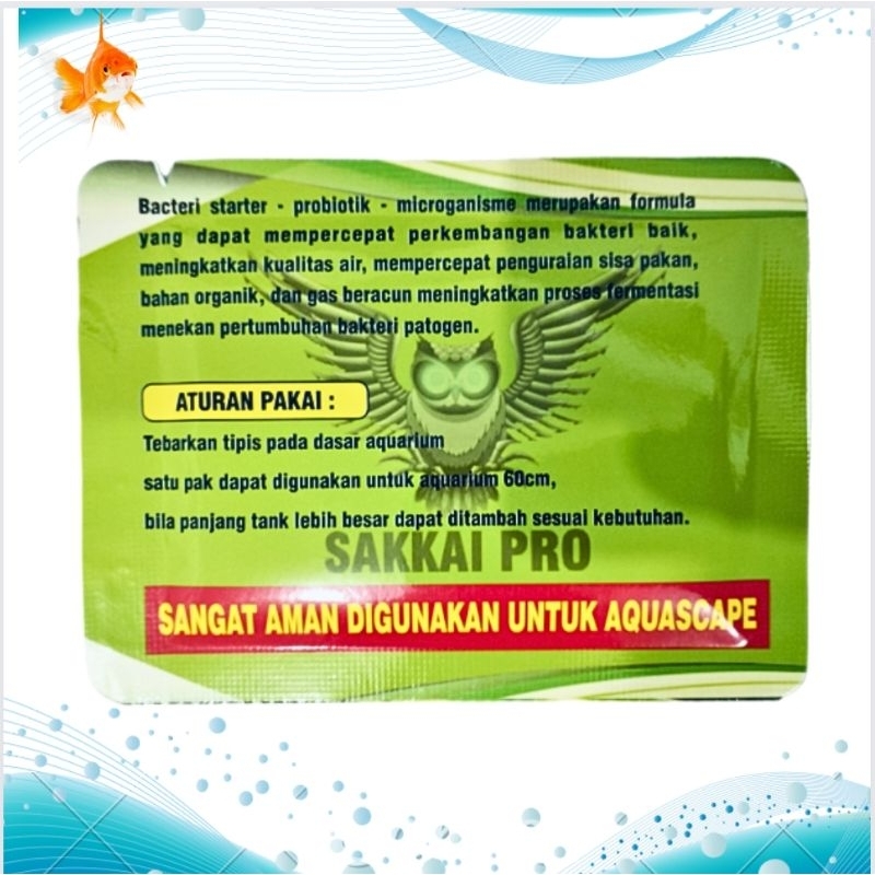 Obat ikan PENJERNIH AIR SAKKAI PRO BAKTERI STATER BIO ECO