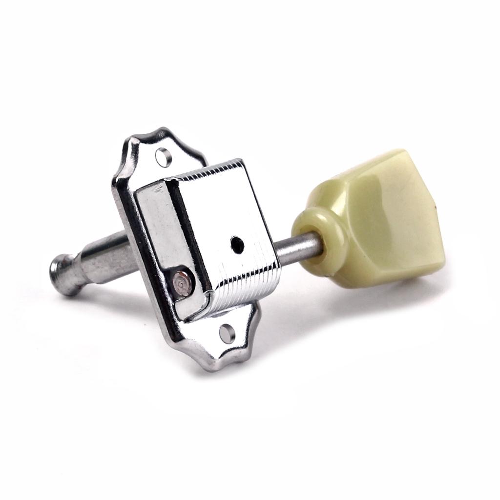 CCCOOL 6x Electric Guitar Tuning Peg String Tuners Machine Heads Tuners Keys Silver