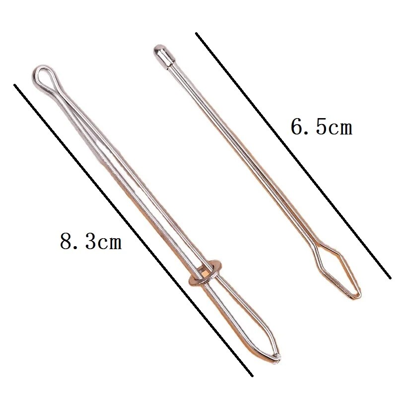 1/4 cái kim loại dây rút dây threaders may DIY công cụ quần áo dây chun dây threader tự kẹp khóa