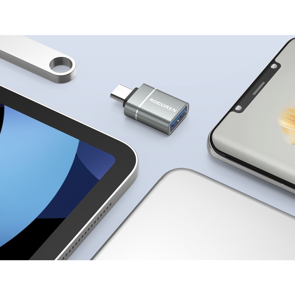 Đầu chuyển đổi OTG USB Type C sang USB A  Rocoren (TYPE C Male to USB Female Cable Adapter Converter)