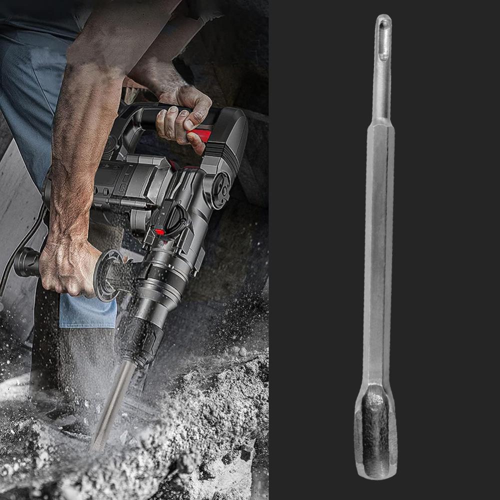 Round Shank Carbide Chisel SDS Plus Hammer Drill Chisel Rotary Hammer Chisel Bits for Masonry Concrete Brick Stone