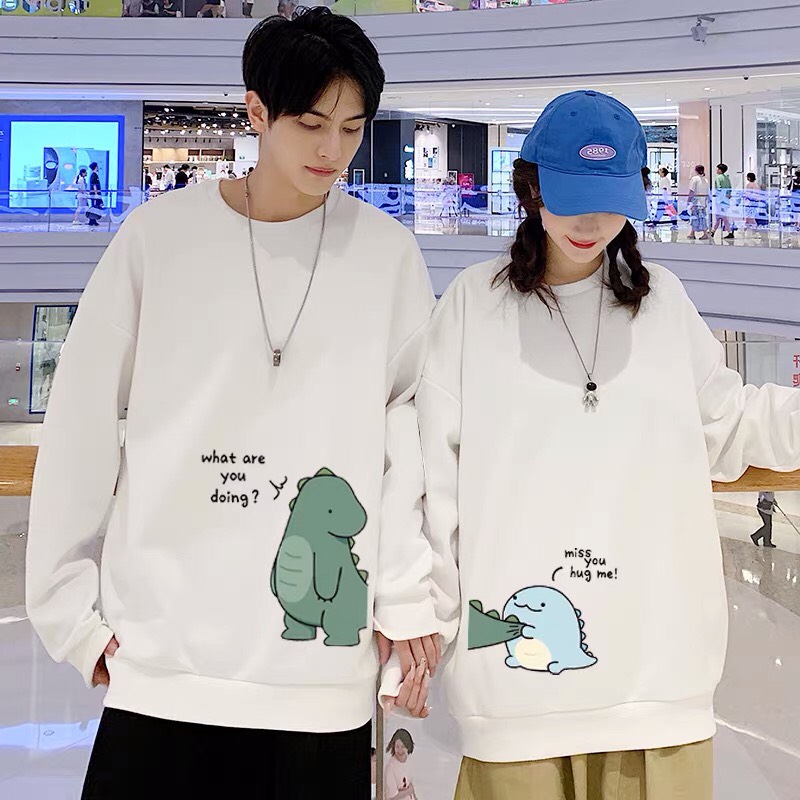 ÁO ĐÔI SWEATER KHỦNG LONG CẮN ĐUÔI