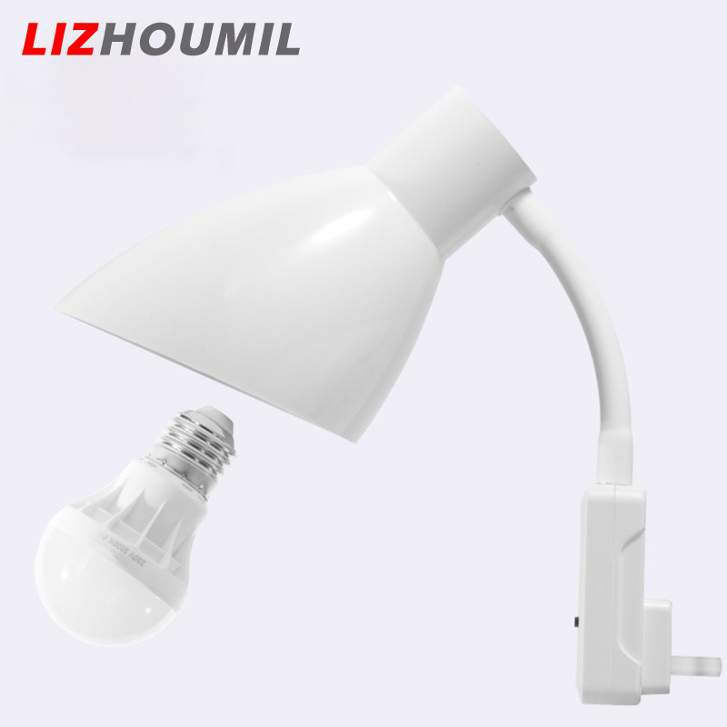 LIZHOUMIL Intelligent Wall LED Light Socket Plug with Remote Control E27 220V