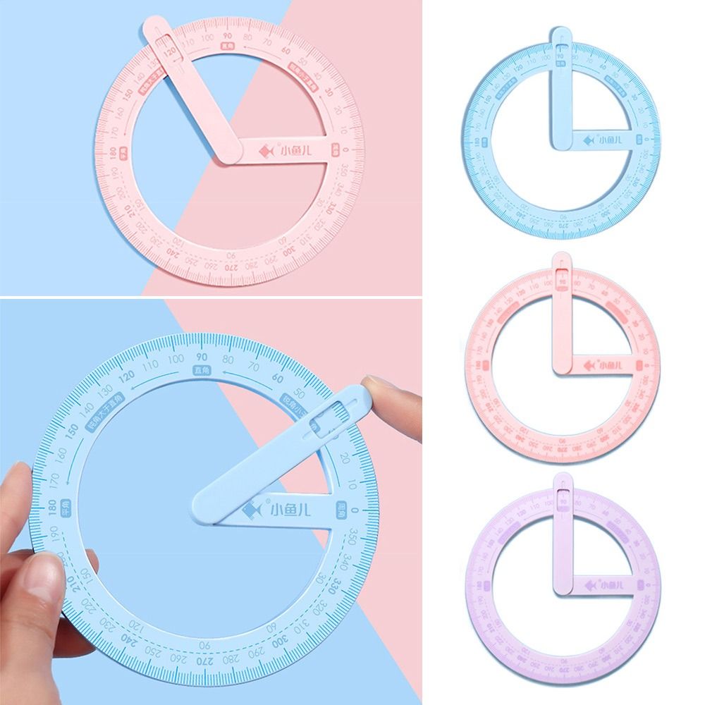 X thủ công Nhà 360 độ xoay hoạt động Cai Trị nhựa dụng cụ đo góc đa chức năng góc vẽ cai trị sinh viên
