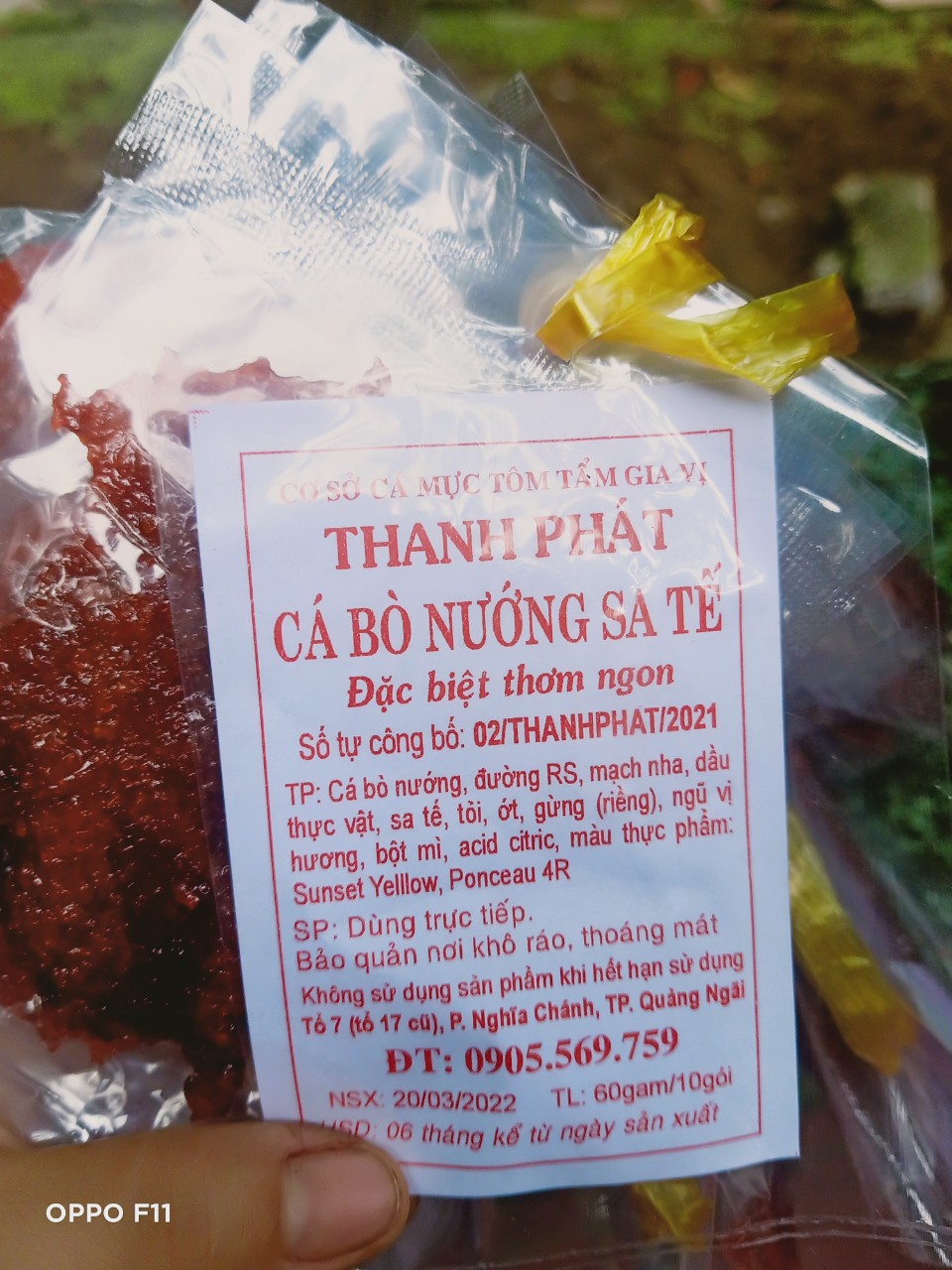 1 GÓI CÁ BÒ NƯỚNG SA TẾ  CAY NGON