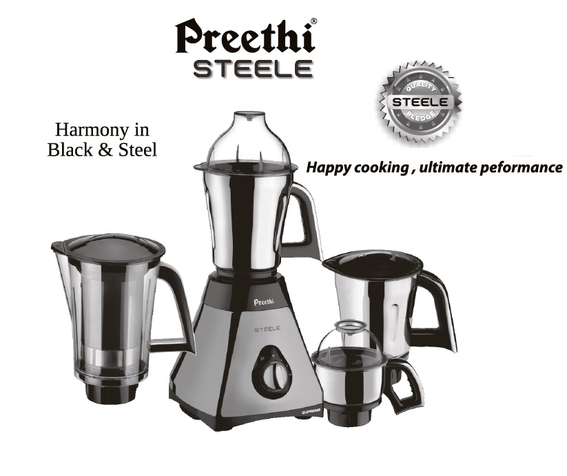 preethi steele supreme 750 w mixer grinder price
